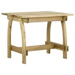 vidaXL Table de jardin 110x74x75 cm Bois de pin imprégné