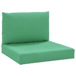 vidaXL Coussins de palette lot de 2 vert tissu oxford