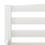 vidaXL Cadre de lit sans matelas blanc bois massif de pin 200x200 cm