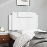 vidaXL Coussin de tête de lit blanc 100 cm similicuir