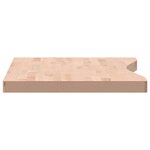 vidaXL Dessus de bureau 100x(45-50)x4 cm bois massif de hêtre