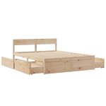 vidaXL Cadre de lit sans matelas 140x200 cm bois massif de pin