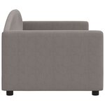 vidaXL Lit de repos taupe 80x200 cm tissu