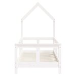 vidaXL Cadre de lit pour enfant blanc 70x140 cm bois de pin massif