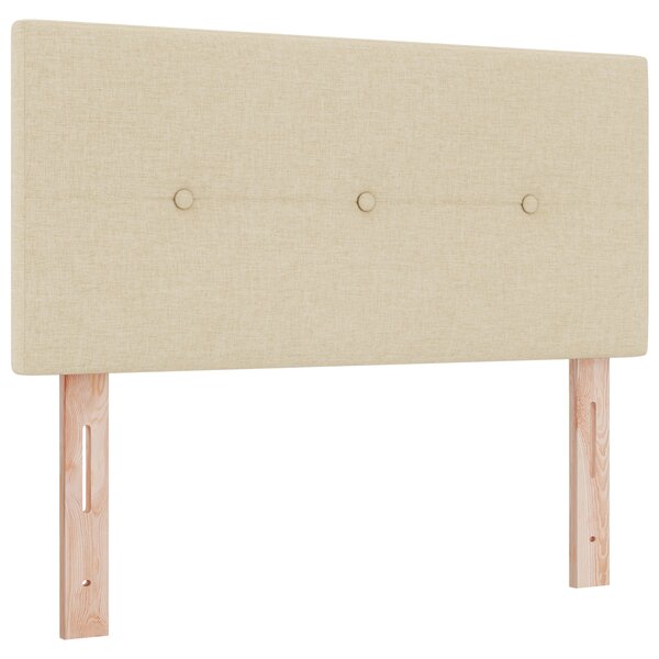 Tête de lit capitonnée crème 100 cm en tissu