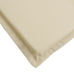 vidaXL Coussin de chaise longue beige 200x50x3 cm tissu oxford