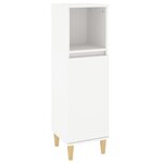 vidaXL Ensemble d'armoires salle de bain 3 Pièces blanc bois d'ingénierie