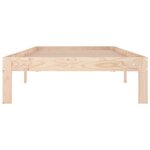vidaXL Cadre de lit bois massif 90x190 cm simple