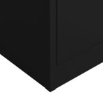 vidaXL Armoire à casiers Noir 90x40x180 cm Acier