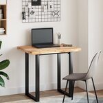 vidaXL Dessus de bureau non traité 100x60x4 cm bois d'acacia massif