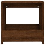 vidaXL Table d'appoint Chêne marron 50x26x50 cm Bois d'ingénierie