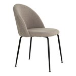 2 chaises de salle à manger pierre avec pieds noirs