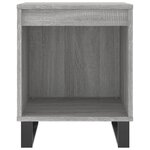 vidaXL Tables de chevet 2 Pièces sonoma gris 40x35x50 cm bois ingénierie