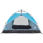 vidaXL Tente de camping à dôme 2 personnes bleu libération rapide