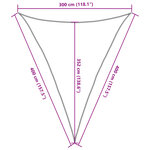 vidaXL Voile d'ombrage 160 g/m² Anthracite 3x4x4 m PEHD