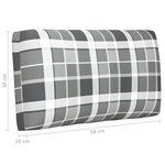 vidaXL Salon de jardin palette 4Pièces avec coussins pin imprégné de gris