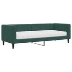 vidaXL Lit de jour avec matelas vert foncé 80x200 cm velours