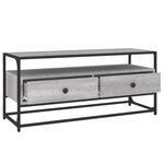 vidaXL Meuble TV sonoma gris 100x35x45 cm bois d'ingénierie