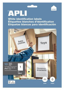 P10 Feuilles 10 Étiquettes Multi-Usage Blc 210X297