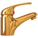vidaXL Mitigeur de lavabo Doré 13x10 cm