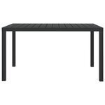 vidaXL Mobilier à dîner de jardin et coussins 7Pièces Résine tressée Gris