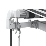 vidaXL Auvent rétractable automatique anthracite et blanc 300x250 cm