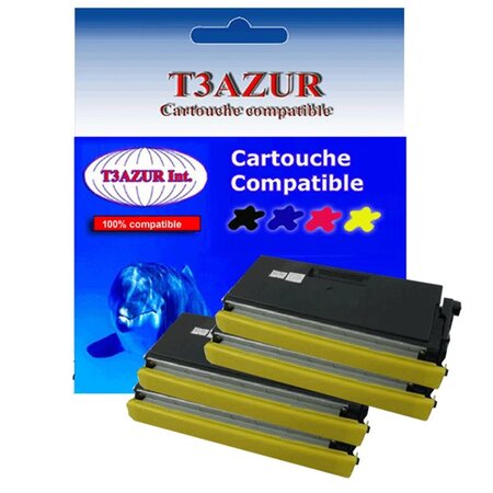 4 Toners compatibles  avec Brother TN6600 pour Brother HL-1470, HL-1630, HL-1650 - 6 000 pages - T3AZUR