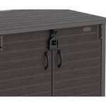 Armoire de rangement ou Cache Poubelle pour 2 poubelles StoreAway DURAMAX - 850 L - Marron