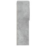 vidaXL Meuble TV avec lumières LED gris béton 40 5x30x102 cm