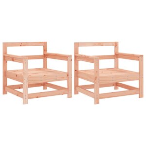 vidaXL Chaises de jardin lot de 2 cm bois massif douglas