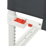 vidaXL Barrière de sécurité de lit d'enfant Gris foncé 190x25 cm Tissu
