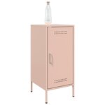 vidaXL Buffets 2 Pièces rose 36x39x79 cm acier laminé à froid