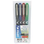 Stylo roller VBall VB 7, étui de 4, couleurs assorties PILOT