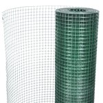 vidaXL Grillage pour volière acier galvanisé 1x25 m vert
