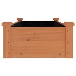vidaXL Lit surélevé de jardin doublure 120x45x25 cm bois massif sapin