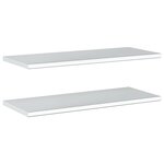 vidaXL Étagères murales 2 Pièces 100x40x3 cm argenté acier inoxydable