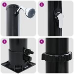 vidaXL Douche solaire d'extérieur 217 cm 20 L