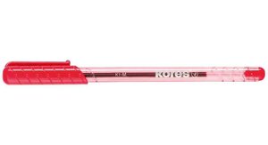 Stylo Bille K-PEN K1 Triangulaire Pte Moyenne Rouge KORES