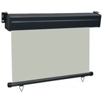 vidaXL Auvent latéral de balcon 120x250 cm Gris