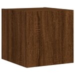 vidaXL Unités murales TV avec LED 6 Pièces chêne marron bois d'ingénierie
