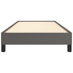 vidaXL Cadre de lit Gris 100x200 cm Similicuir