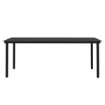 vidaXL Ensemble à manger de jardin avec coussins 9 Pièces noir
