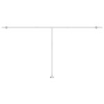 vidaXL Auvent automatique capteur de vent/LED 600x300 cm Bleu et blanc