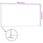 vidaXL Panneaux muraux 3D 10 Pièces rouge 100x50 cm EPS