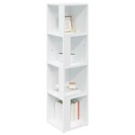 vidaXL Armoire d'angle Blanc 33x33x132 cm Bois d’ingénierie