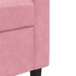 vidaXL Ensemble de canapés 3Pièces et coussins et traversins rose velours