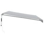 vidaXL Auvent rétractable automatique avec LED anthracite et blanc