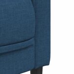 vidaXL Canapé à 3 places bleu tissu