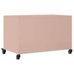 vidaXL Meuble TV rose 68x39x43 5 cm acier laminé à froid