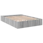 vidaXL Cadre de lit sonoma gris 120x190 cm bois d'ingénierie